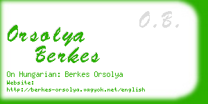 orsolya berkes business card